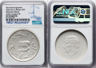 Charles III silver Matte Proof "Waterloo Medal - Allied Leaders" 5 Pounds (2 oz) 2024 PR70 NGC, Mintage: 2,960. Great Engravers series. Original desig...