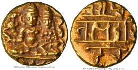 Vijayanagar. Hari Hara II gold 1/2 Pagoda ND (1377-1404) AU55 NGC, Fr-350, Mitchiner-878. 1.71gm. HID09801242017 © 2024 Heritage Auctions | All Rights...