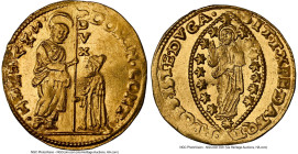 Venice. Domenico Contarini Zecchino ND (1659-1675) UNC Details (Bent) NGC, Fr-1332, Jones-2155. HID09801242017 © 2024 Heritage Auctions | All Rights R...