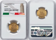 Vittorio Emanuele II gold 20 Lire 1865 T-BN MS61 NGC, Torino mint, KM10.1, Fr-11. HID09801242017 © 2024 Heritage Auctions | All Rights Reserved www.HA...