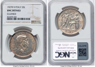 Vittorio Emanuele III 20 Lire Anno VI (1927)-R UNC Details (Cleaned) NGC, Rome mint, KM69, Dav-145. HID09801242017 © 2024 Heritage Auctions | All Righ...