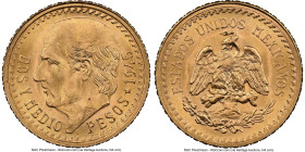 Estados Unidos gold Restrike 2-1/2 Pesos 1945 MS67 NGC, Mexico City mint, KM463, Fr-169R. HID09801242017 © 2024 Heritage Auctions | All Rights Reserve...