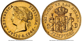 Republic gold "Philippine Independence" 2 Dollar Token 1946-Dated MS62 NGC, KM-XTn1, Honeycutt-1101. 1.62gm. HID09801242017 © 2024 Heritage Auctions |...