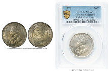 British Colony. George V 50 Cents 1920 MS63 PCGS, Bombay mint, KM35.1. Cross below bust. HID09801242017 © 2024 Heritage Auctions | All Rights Reserved...