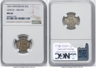 Geneva. Canton Sol 1833 MS66 NGC, KM120. Billon issue. HID09801242017 © 2024 Heritage Auctions | All Rights Reserved www.HA.com/TexasAuctioneerLicense...