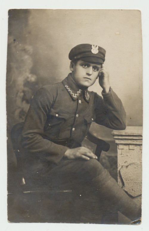Polska, Fotografia Szczepana Neucek'a z 1917 roku Ładna fotografia portretowa. N...