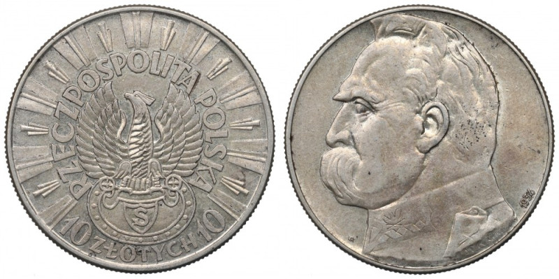 II Republic of Poland, 10 zloty 1934 Riffle Eagle Ładnie zachowana dziesiątka st...