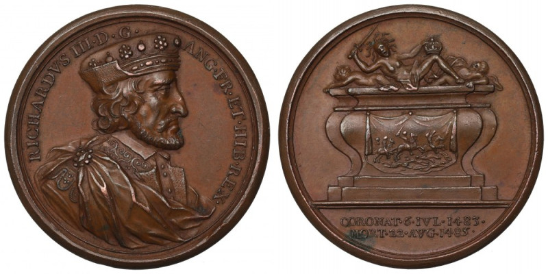 Great Britain, Richard III Medal - Dassier Suite Rzadsza w handlu pozycja. Awers...