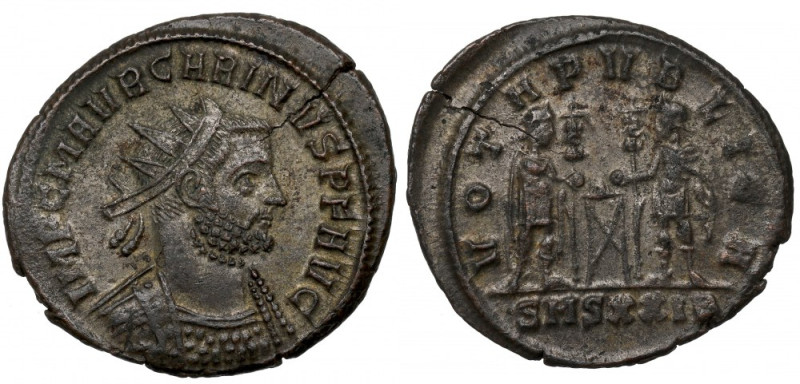 Roman Empire, Carinus, Antoninian Ładnie zachowany antoninian z dobrze zachowany...
