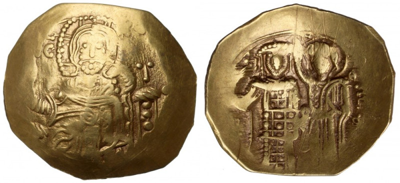 Byzantine, Hyperpyron Ładny przykład rzadszej w handlu pozycji. Typowe niedobici...