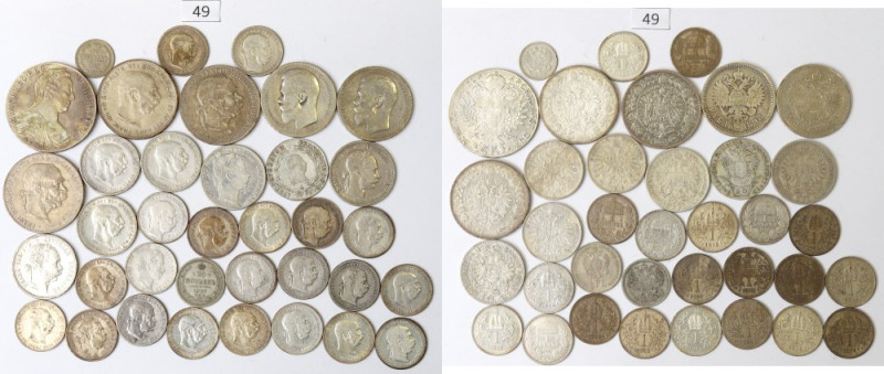 Austria-Hungary and Russia, Silver Coin Set Ciekawy zróżnicowany zestaw. Różne e...