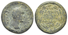 Lydia. Philadelphia. Antoninus Pius AD 138-161. AE (20mm. 6,24 g) Laureate head of Antoninus Pius. Rev. ƐΠΙ ΑΦ ΚοΡΝΗΛΙΑΝοV ΦΙΛΑΔƐΛΦƐΩΝ in laurel wreat...