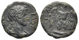 MYSIA, Attaea. temp. Marcus Aurelius. AD 161-180. Æ (18mm, 3,49 g). Struck circa AD 179-180. Diademed bust of Demos right, slight drapery on left shou...