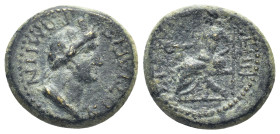 PHRYGIA.Cotiaeum.Pseudo-autonomous.Time of Galba.(68-69).Ae. (16mm, 3.59 h) Obv : ΡΩΜΗΝ ΚΟΤΙΑΕΙΣ; turreted and draped bust of Roma, right. ΕΠΙ Κ ΣΕΚΟΥ...