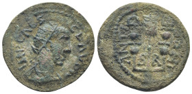 PISIDIA. Antioch. Claudius II Gothicus (268-270). Ae. (25mm, 10.4 g) Obv: IMP CAES CLAVDIV. Radiate, draped and cuirassed bust right. Rev: ANTI COL / ...