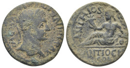 PISIDIA. Antioch. Severus Alexander (222-235). Ae. (25mm, 9.0 g) Obv: IM C M A SEOV ALEXANDER. Laureate head right. Rev: ANTHIOS ANTIOCH COL. River-go...