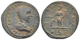 Pisidia, Antioch AE (Bronze, ) Gallienus (23mm, 6.0 g) Obv: IMP CAES GALLIENOS FEL AVG, Laureate draped bust right Rev: ANTICOCH CIL, Tyche wearing ka...