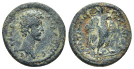 Pisidia, Antiochia AE (18mm, 2,67 g) Marcus Aurelius (Caesar, 139-161) struck under Antoninus Pius. Obv: AVRELIVS CAESAR Bare head of Marcus Aurelius ...