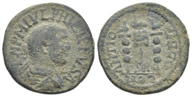 Pisidia, Antiochia, Philip I Arab (244-249) or Philip II (246-249), AE (25mm, 9,35 g). Obv: [I]MP M IVL PHILIPPVS A, radiate, draped and cuirassed bus...