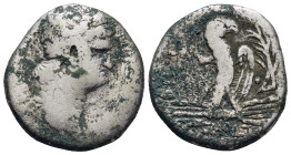Seleucis and Pieria. Antioch. Nero AD 54-68. RY 10, CE 112 = 63/4 AD Tetradrachm AR (24mm, 13,91 g) ΝΕΡΩΝ ΚΑΙΣΑΡ ΣΕΒΑΣΤΟΣ, laureate head of Nero to ri...