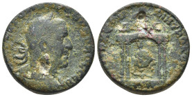 Syria, Seleucis and Pieria. Antiochia ad Orontem. Trebonianus Gallus. A.D. 251-253. Æ octoassarion (27mm, 15.26 g). AVTOK K Γ OYIB TPEB ΓAΛΛOC CEB, la...