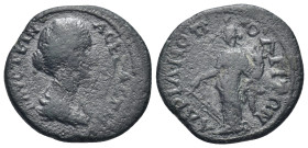 THRACE. Hadrianopolis. Faustina Junior, daughter of Antoninus Pius, wife of Marcus Aurelius. Augusta, 147-175 AD. Æ (22mm, 5,65 g) ΦΑΥϹΤΕΙΝΑ ϹΕΒΑϹΤΗ; ...