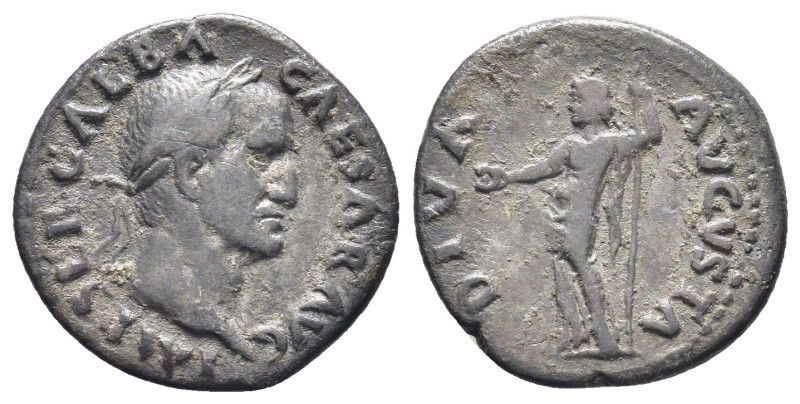 Galba (AD 68-69). AR denarius (18mm, 2,81 g). Rome, July AD 68-January AD 69. IM...