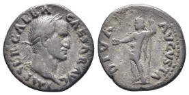 Galba (AD 68-69). AR denarius (18mm, 2,81 g). Rome, July AD 68-January AD 69. IMP SER GALBA-CAESAR AVG, laureate head of Galba right / DIVA-AVGVSTA, L...
