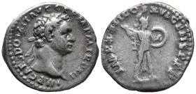 Domitian, as Augustus (AD 81-96). AR denarius (18mm, 3.0 g) Rome, 14 September AD 93-13 September AD 94. IMP CAES DOMIT AVG-GERM P M TR P XIII, laurea...