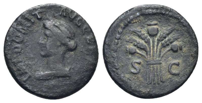 Domitian. AD 81-96. Æ Quadrans (16mm, 2.23 g, 6h). Rome mint. Struck AD 84-85. D...