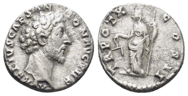 MARCUS AURELIUS (Caesar, 139-161). Denarius. (16mm, 3.45 g) Rome. Obv: AVRELIVS ...