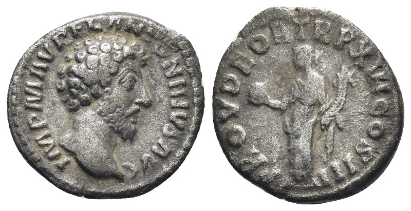 Marcus Aurelius. A.D. 161-180. AR denarius (17mm, 3,15 g). Rome mint, struck A.D...