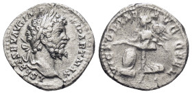 Septimius Severus (193-211), Denarius, Laodicea ad Mare, AD 202; AR (18mm, 2,44 g); L SEPT SEV AVG IMP XI PART MAX, laureate head r., Rv. VICTORIA-[E]...