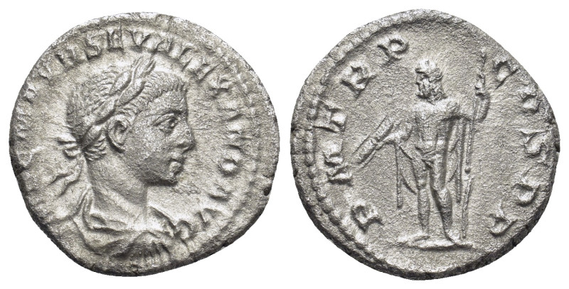 Severus Alexander AR Denarius. (18mm, 2.84 g) Rome, AD 223. IMP C M AVR SEV ALEX...