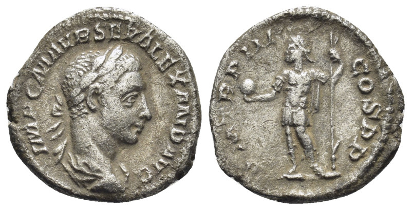 SEVERUS ALEXANDER. 222-235 AD. AR Denarius (18mm - 2.99 g). Rome mint. Struck 22...