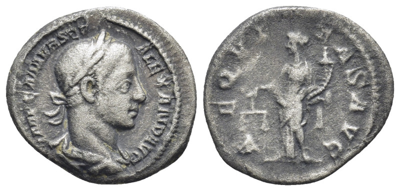 Severus Alexander. AD 222-235. AR Denarius (18mm, 2,81 g). Rome mint. AD 226. La...