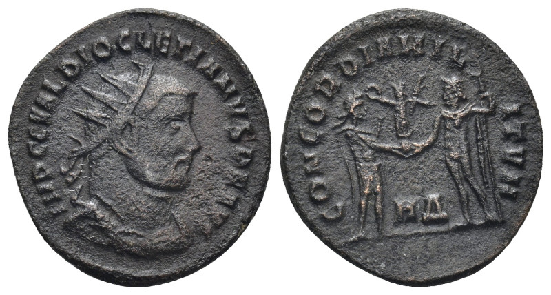 Diocletian (284-305) AE Antoninianus (20mm, 2,64 g). Heraclea, 2nd officina, 292...