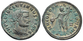 Diocletian. A.D. 284-305. Æ follis (27mm, 11,74 g). Antioch mint, Struck ca. A.D. 297. IMP C DIOCLETIANVS P F AVG, laureate head right / GENIO POPV-L-...