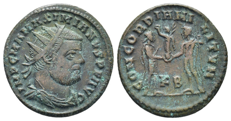 Maximianus (286-305 AD). Kyzikos AE Radiate (21mm, 3.49 g). Obv: IMP C M A MAXIM...