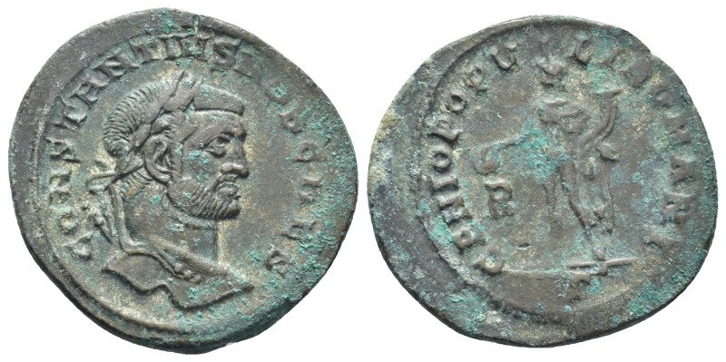 Constantius I. As Caesar, A.D. 293-305. Æ follis (27mm, 6,67 g). Treveri, A.D. 2...
