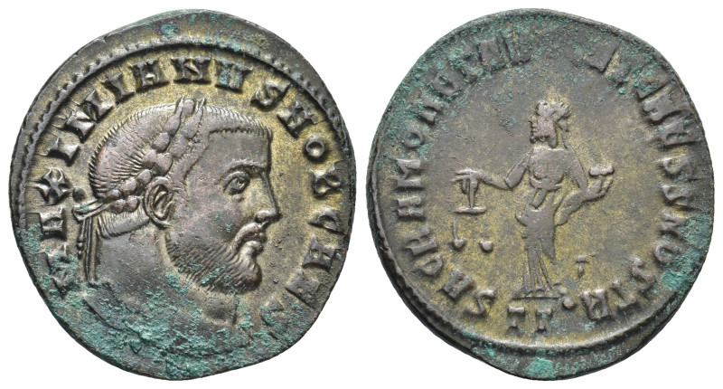 Galerius as Caesar AD 293-305. Struck AD 300-303. Ticinum Follis Æ (27mm., 7,74 ...