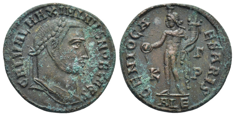 Maximinus II Daia, as Caesar. AE Nummus (22mm, 6.34 g), Alexandria, 308-310. Obv...