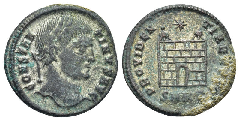 Constantine I (307/310-337). Æ Follis (19mm, 2.69 g). Cyzicus, 325-326. Laureate...
