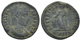 Helena. Augusta, A.D. 324-328/30. AE centenionalis (19mm, 2,59 g). Thessalonica mint, struck A.D. 326-328. FL HELENA AVGVSTA, diademed and draped bust...