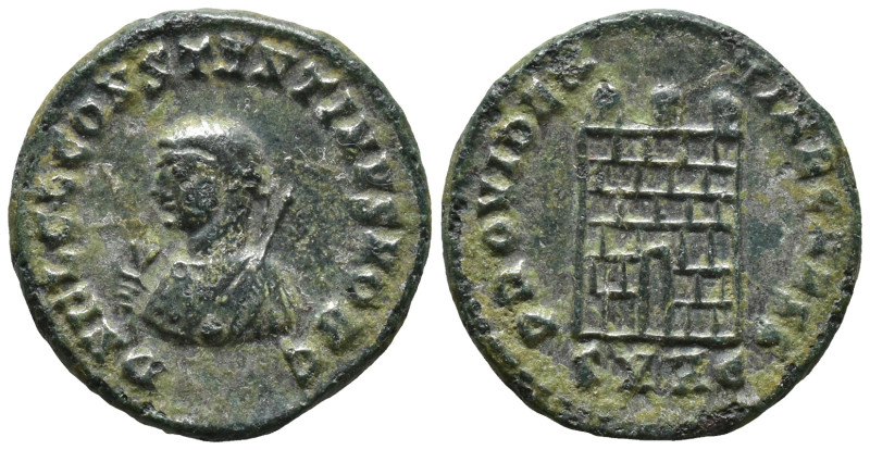 CONSTANTINE II, as Caesar. 317-337 AD. Æ Follis (18mm, 3,9 g). Heraclea mint. St...