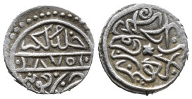 KARAMANID: Pir Ahmad, 1464-1466, AR akçe (10mm, 0.8 g), Konya, AH870, A-1277, the zero of the date as an annulet.