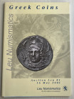 Bank Leu (Leu Numismatics). Auction 81 Greek Coins. Auction 81. Zurich, 16 May, 2001. Brossura ed. pp. 131, lotti 355, ill. in b/n. Ottimo stato.