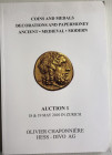 Chaponniere O. Hess-Divo Coins and Medals Decorations and Papermoney Ancient, Medieval, Modern. Zurich 18-19 May 2010. Brossura ed. pp. 363, lotti 201...