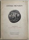 Hess - Bank Leu. Auktion 49. Antike Munzen. Luzern , 27-28 Aprile 1971. Brossura ed. pp. 64, lotti 588, tavv. XXXI in b/n. Con lista dei prezzi di sti...