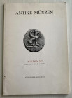 Hess A. Auktion 247. Antike munzen. Luzern, 29 juni 1978. Brossura ed. pp. 60, lotti 514, tavv. XX in b/n. Buono stato.